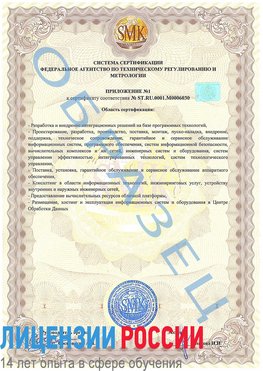 Образец сертификата соответствия (приложение) Печора Сертификат ISO 27001